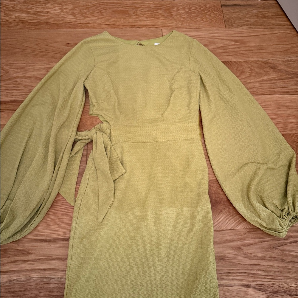 Olive Green Short Formal Dress